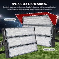 Iluminación LED de Alta Calidad para Estadios de Fútbol de 500W 1000W 2000W, Reflector LED para Estadios de 750W 1200W 1500W IP66