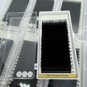 Extensiones de Pestañas de Cachemira de Marca Privada, 0.03, 0.05, 0.07, 0.1, Pestañas Individuales de 18-25 mm, Bandejas de Pestañas al por Mayor, Curvatura C, CC, D, DD - Product Image 4