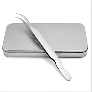 Pinzas para Pestañas Ijrak Surgical IS-ELT-0010, Profesionales, de Acero Inoxidable, Puntas Dentadas y Lisas, 10 mm de Longitud, Punta Afilada de Precisión - Product Image 5