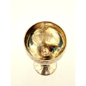 Most Selling Handmade Vintage Bell Shape Metal <b>Goblet</b> Long Stem Wine <b>Glass</b> For Party Occasion - Product Image 2