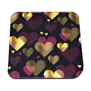 Imán Acrílico Cuadrado Personalizado Colorido para Refrigerador, Corazones, Recuerdo de Boda, Adhesivo Magnético, Regalo - Product Image 1