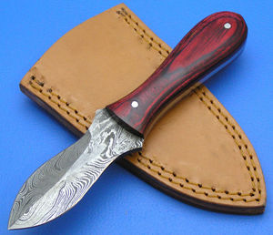 Couteaux à huîtres en acier Damas, construction à lame pleine, polis, vente en gros - Product Image 3