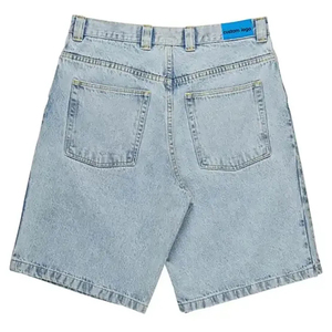 Custom <b>Men's</b> 100% Denim Shorts Baggy Rhinestone pant Summer <b>jeans</b> Diamond Crystal Side Strip Washed Denim Shorts for <b>Men</b> - Product Image 2