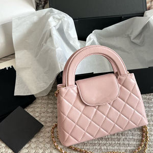 Bolso de Mujer de Diseño de Marca de Lujo, Acolchado, de Cuero Encerado, con Cadena, de Cuero Genuino, Tipo Bandolera, Clutch, Multiusos - Product Image 2