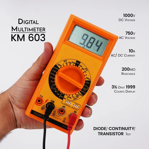 Multimètre numérique haute précision KM-603, 3,5 chiffres, 1999 lectures, 0-1000V, résistance 60m-200m, pour professionnels - Product Image 4
