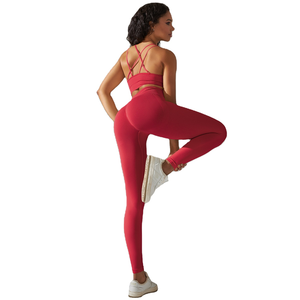 Heavy Fashion Printed Fitness Workout Yoga Set Sports Bra And Legging Set - Product Image 4