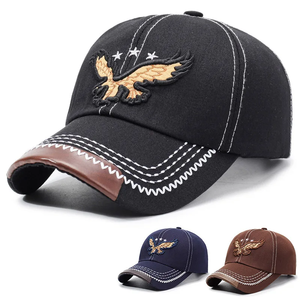 Casquette de soleil tendance brodée d'un aigle – Style casquette de baseball pour les vacances et les loisirs - Product Image 1