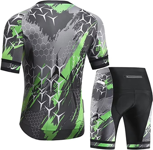 Wholesale Custom Men's Cycling Jersey Sets Summer Breathable Quick-Drying Plus Sizes High Quality Adult Cycling Uniform - Product Image 4