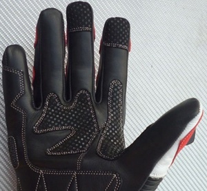 Leather Full <b>Finger</b> Touchscreen Compatible Waterproof Breathable Motorcycle/<b>Bike</b> Riding Gloves Hook Loop Closure Custom Logo - Product Image 4
