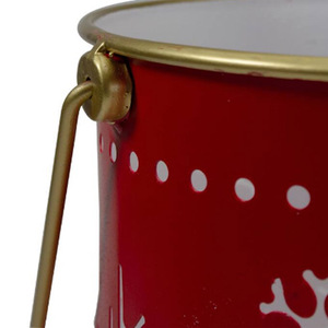 New Design Metal Votives Handmade Votive Round Votive <b>Candle</b> Holders Set of 2 <b>Red</b> Gold Metal Snowflake <b>Candle</b> Votive Christmas - Product Image 2