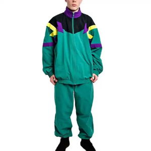 Chándal Deportivo para Hombre con Bloques de Color, Manga Larga, Cuello Alto, Cierre de Cremallera, Transpirable, Corte Regular, con Bolsillos Laterales, para Otoño - Product Image 4