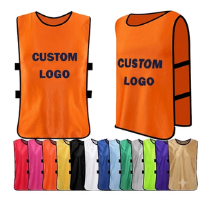 Custom Logo Printed Mesh Soccer <b>Training</b> <b>Bib</b> Vest Breathable Short Sleeve Team Scrimmage Sports Jersey OEM - Product Image 1