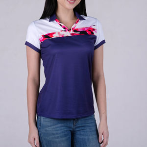 T-shirt à manches courtes pour femme, 100% polyester, sublimation, collection hiver, vente en gros avec service OEM, fabriqué par un fabricant professionnel - Product Image 1