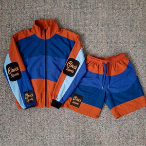 Men Sports Windbreaker Set <b>Lightweight</b> Waterproof <b>Running</b> <b>Jacket</b> Pants Tracksuit Custom Logo Outdoor Training - Product Image 3