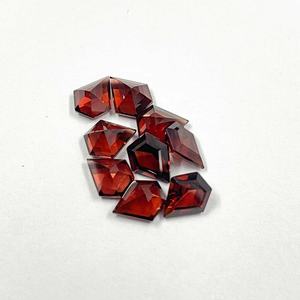 Pierres précieuses en grenat rouge naturel facetté de forme bouclier de 7 mm et 10 mm, pierres précieuses en vrac authentiques, vente en gros en ligne maintenant au prix d'usine - Product Image 3