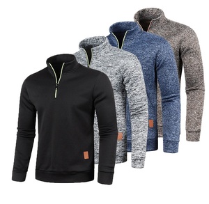 Sudadera Reversible de Cuello Redondo con Cierre de Cremallera para Hombre, Calidad Premium, 100% Algodón, Gruesa y Cálida, Estilo Estampado 2026 - Product Image 1