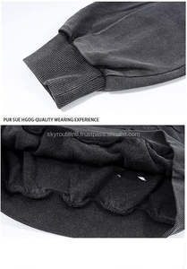 Sudadera con capucha estilo Hip Hop Y2K 100% algodón forrado Digital y serigrafía patrón sólido Ajuste de gran tamaño para invierno - Product Image 4