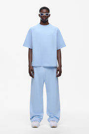 Camiseta Casual de Hombre, Corte Regular, Color Azul Claro, 100% Algodón, Transpirable, Ecológica, Moda Verano - Product Image 3