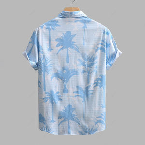 เสื้อโปโลฮาวายชายแบบสั่งทำพิเศษ ป้องกันรอยยับ เหมาะสำหรับฤดูร้อน ชายหาด วันหยุด สตรีทแวร์ ขายส่ง เสื้อแขนสั้น - Product Image 2