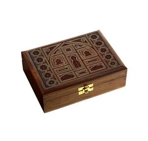 Caja de Almacenamiento de Madera Maciza con Tapa con Bisagras para Organización del Hogar, Joyería, Recuerdos y Embalaje de Regalos - Product Image 4