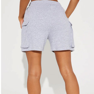 Shorts de mezclilla premium para mujer con diseño de cintura con presillas y pedrería, estilo streetwear de algodón lavado - Product Image 6