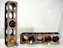 Porte-vin mural avec 6 supports à verres, étagère en bois rustique pour bouteilles - Product Image 4