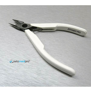 Pince à bec effilé à mâchoires lisses, manche en plastique, acier inoxydable à haute teneur en carbone, outil pour bijoux et électronique ZETOMED PRO DIY - Product Image 3