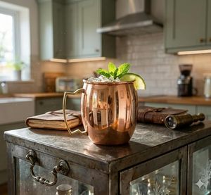 Stylish Copper Moscow Mule <b>Mugs</b> Built For Daily Beverage Serving Ideal For Kitchen Bar And Party Entertainment - Product Image 2