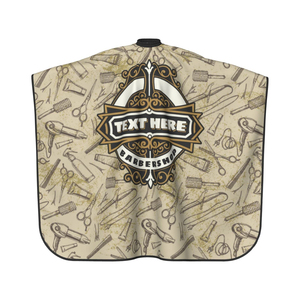Capa de Barbero Profesional Personalizada para Salón de Peluquería, Impermeable, Ligera, Antiestática, de Nailon/Poliéster, con Impresión por Sublimación - Product Image 1
