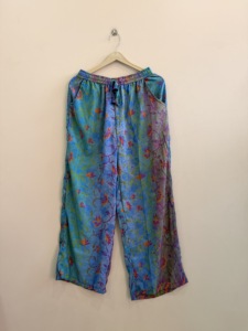 Assorted Lot Of Sari <b>Silk</b> Pajama Pants Wide Leg Loose Fit <b>Trouser</b> - Product Image 1