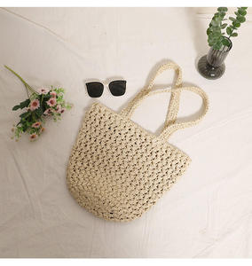 Minimalist Natural yarn bag Woven Tote Bag Luxury Handmade Shoulder Bag for Daily Use Sustainable Fashion <b>Accessory</b> - Product Image 4