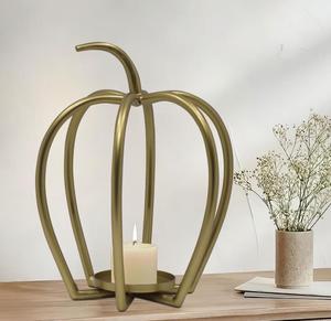 Apple shape modern metal candle holder Carved <b>Candlestick</b> Stand for Wedding Centerpieces, Home Decor, and Events" - Product Image 4