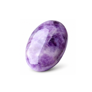 Amethyst <b>Crystal</b> Palm Stone Polished Oval Worry Stone <b>for</b> Feng Shui Healing Anti-Anxiety Relief Home Decor <b>Gift</b> - Product Image 1