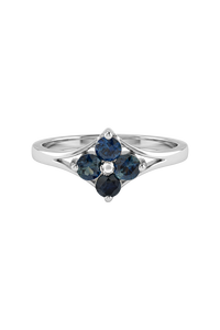 <b>Blue</b> Sapphire <b>Ring</b> in 92.5 Sterling Silver KLSR-11799 - Product Image 1