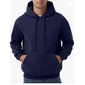 Últimos modelos de sudaderas con capucha de punto extragrandes para hombre, con color y logotipo personalizados, diseño liso para invierno, con logotipo frontal. - Product Image 4