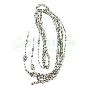 Aiguillettes de Hilo Metálico 100% de Alta Calidad, Doradas, de Mylar, Azul Marino, Ecológicas, para Uniformes Personalizados - Product Image 4