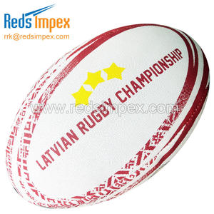ลูกบอลรักบี้คุณภาพพรีเมียม ผลิตจากยางสังเคราะห์  รับทำโลโก้ตามสั่ง  ประสิทธิภาพระดับการแข่งขัน ทนทานและใช้งานได้ยาวนาน - Product Image 3