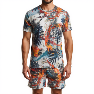 Ensemble de shorts pour hommes à sublimation abstraite - Product Image 4