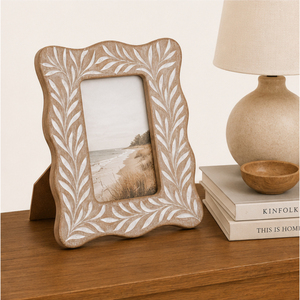 Handcrafted Mango Wood <b>Picture</b> <b>Frame</b> Wholesale <b>Vintage</b> Carved Tabletop Photo <b>Frame</b> Eco-Friendly Distressed Wood Home Decor - Product Image 4