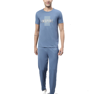 2026 New Arrival High Quality Custom Made Women's Night Sets Stylish Full-Printed T Shirt <b>Trouser</b> Set Casual Style 9 6 Years - Product Image 1