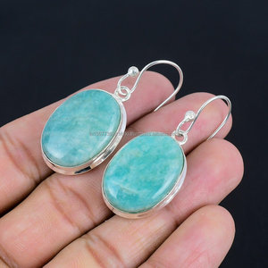 925ต่างหูเงินสเตอร์ลิงต่างหูอัญมณีแท้ทำด้วยมือต่างหูของขวัญต่างหูสำหรับเธอ - Product Image 1