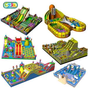 Custom mondo più grande casa di rimbalzo per bambini più grande parco giochi per bambini parco giochi gonfiabile parco a tema castello gonfiabile per adulti