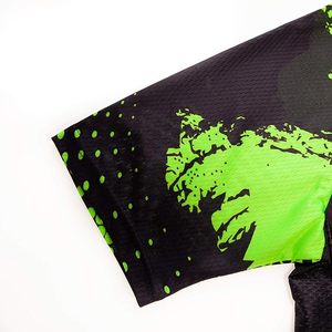 Maillot de cyclisme pour hommes, chemise de vélo à manches courtes, motif diamant multicolore, respirant, séchage rapide, vêtements de vélo de route et de vtt - Product Image 5