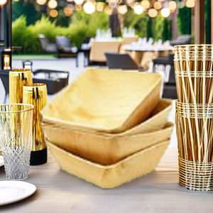 Grand plateau de service en feuille de palmier en bambou écologique Vaisselle jetable pour les fêtes de mariage et les événements spéciaux - Product Image 3