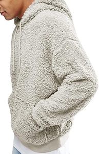 Sweat à capuche en polaire Sherpa pour homme, chaud pour l'hiver, pull Teddy personnalisé, sweat à capuche Teddy en polaire pour homme, sweat Sherpa surdimensionné - Product Image 4