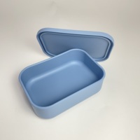 Boîte à lunch en silicone de qualité alimentaire, compatible micro-ondes et lave-vaisselle, contenant bento pour le travail, l'école, les voyages, les enfants, les adultes, les repas en déplacement