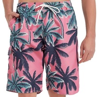 Shorts d'été en polyester ou nylon élastique, imprimé AOP, shorts de bain à séchage rapide, style décontracté, taille tissée avec cordon de serrage, en provenance du Bangladesh.