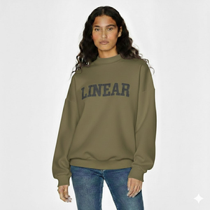 Nouveau pull oversize en molleton brodé à col montant pour femme, 100 % coton, avec logo personnalisé sur le devant, style streetwear hiver - Product Image 2