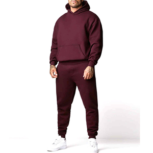 Survêtements d'hiver pour hommes, style unique personnalisé, poids lourd, haute qualité, 100% coton, ensemble de survêtement à capuche pour hommes, ensemble de jogging - Product Image 6