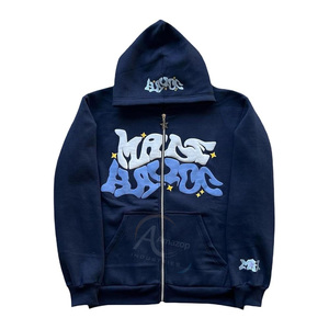 Sudaderas con capucha con estampado puff, sudaderas con capucha con cremallera y gráficos grunge, chaquetas, sudaderas con capucha de estilo hip hop y streetwear de Amazop Industries - Product Image 6